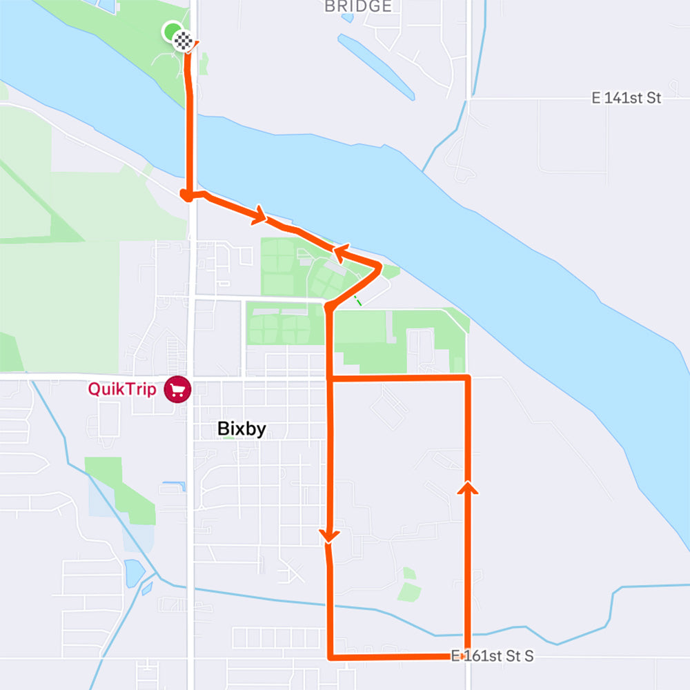Blazing Saddles 7 mile route, bixbybicycles.com