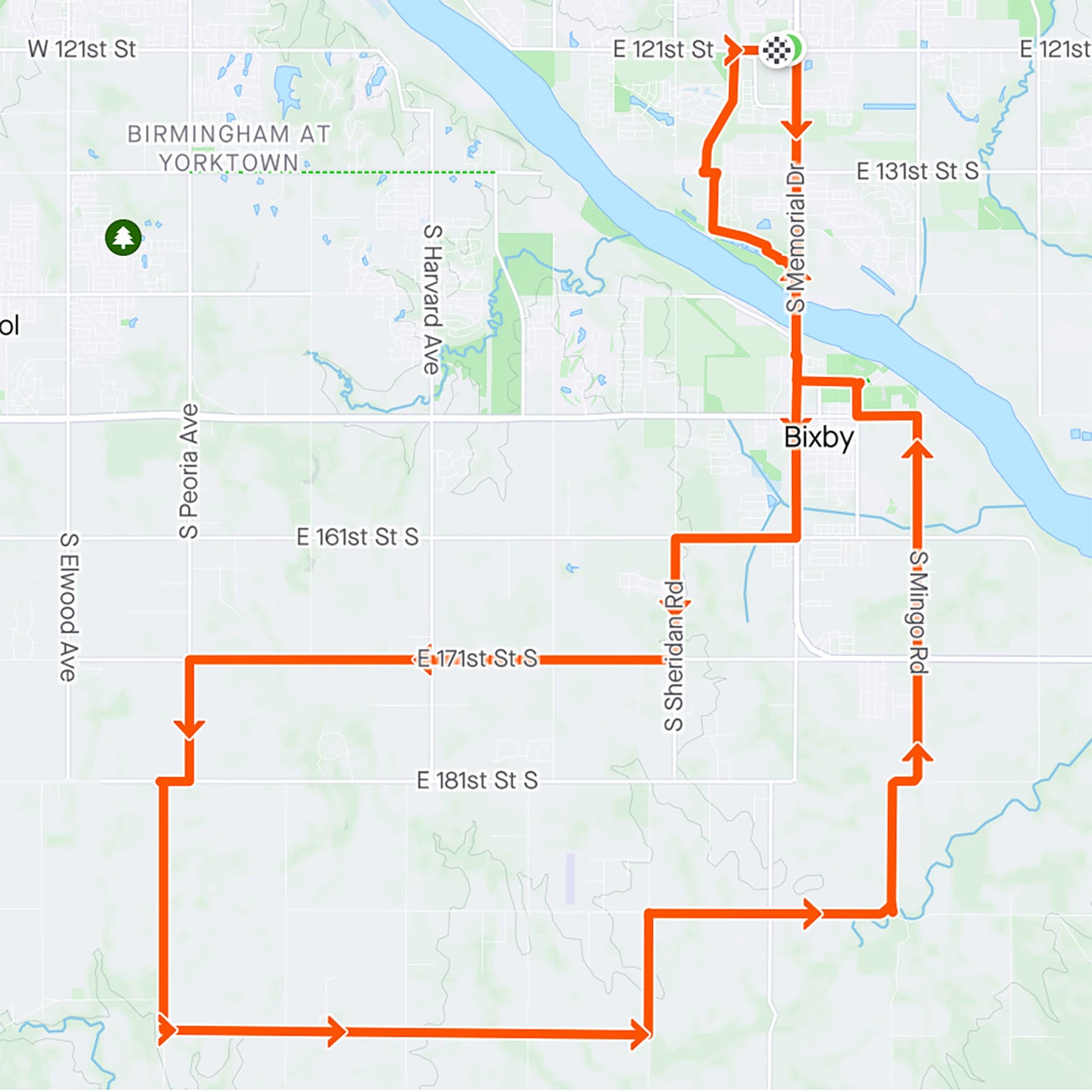 Blazing Saddles OK Bike route - 259 miles